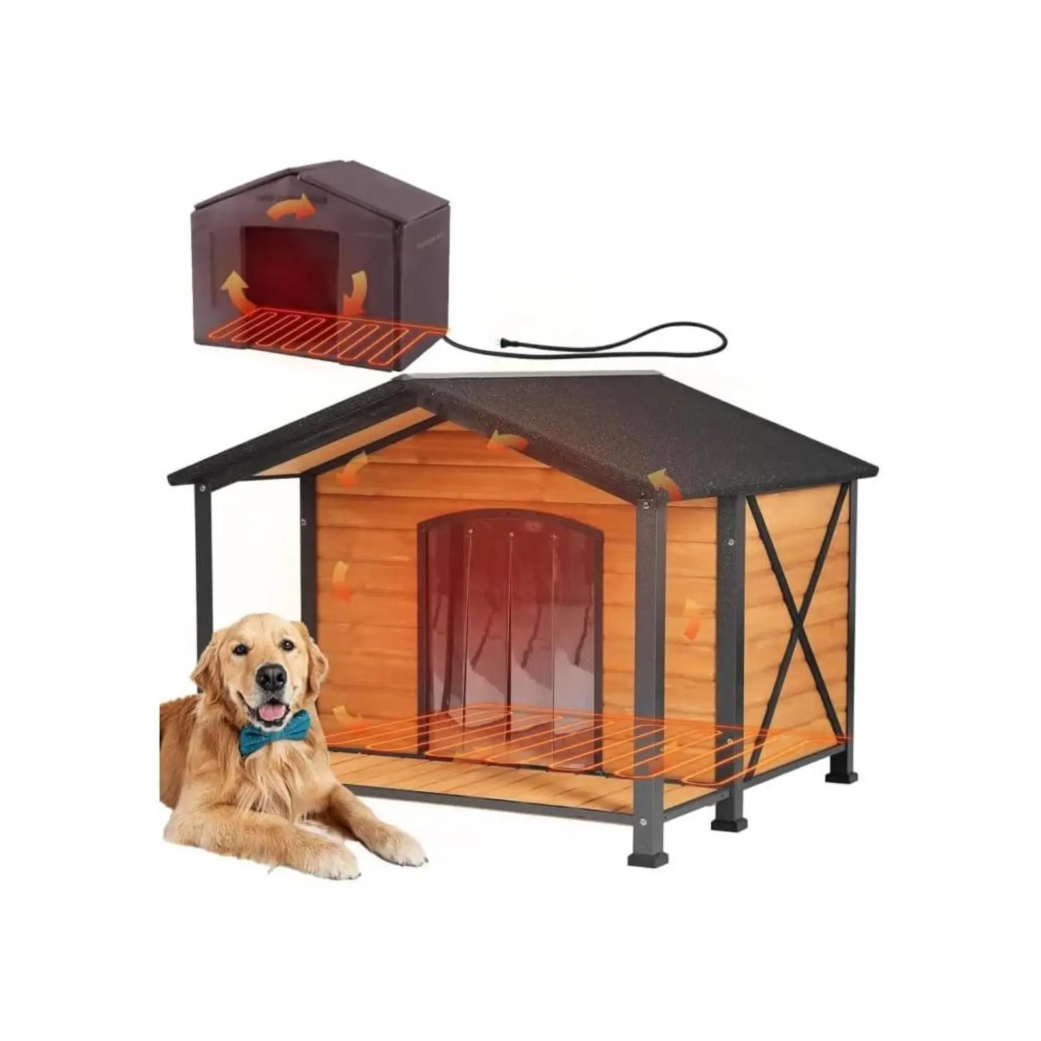Outdoor Heated Dog Kennel