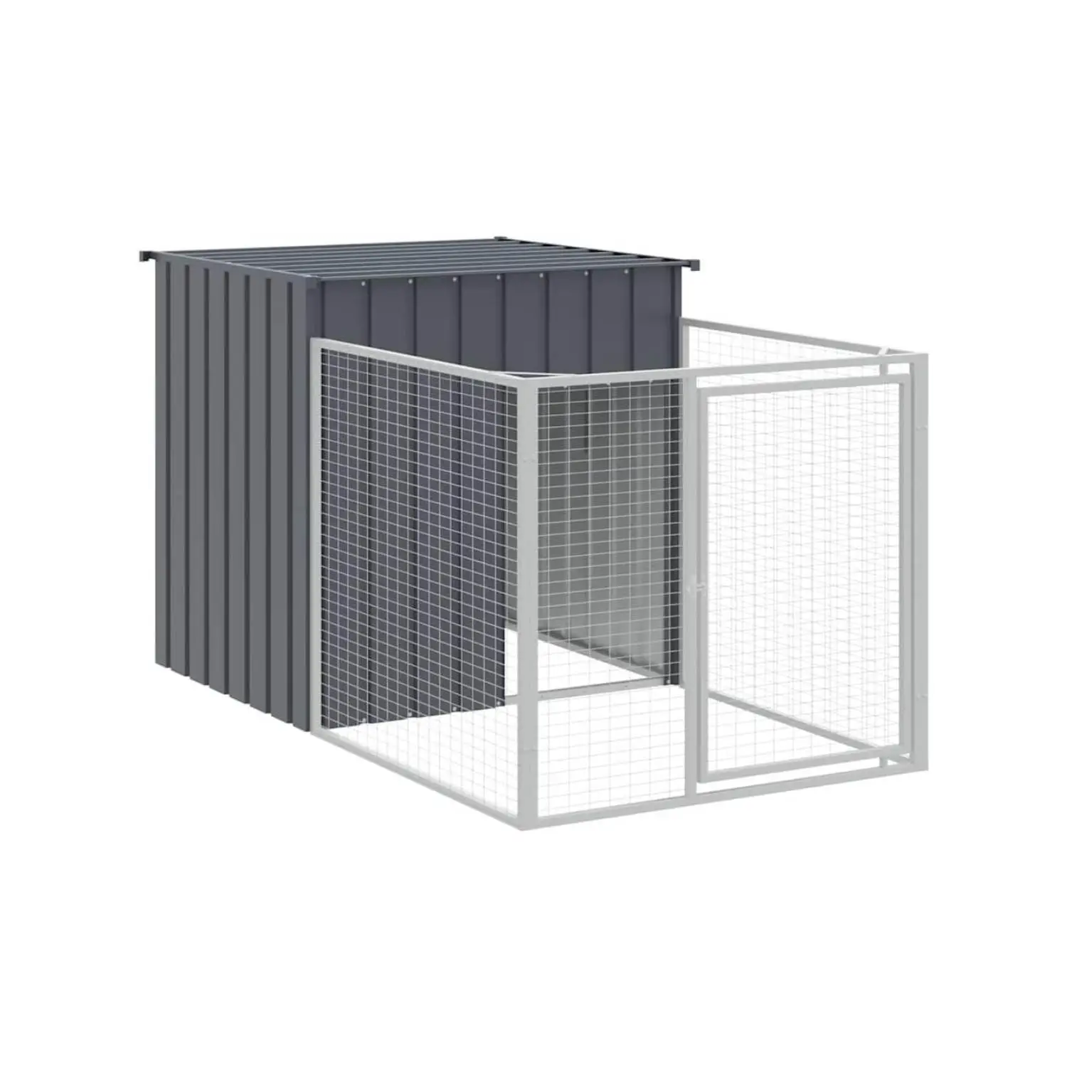 Outdoor Dog Kennel with House
